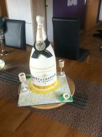 Champagner Flasche-Torte